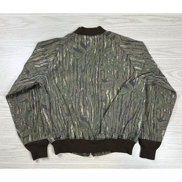 Vintage Sports Afield Liberty Camo Cargo Bomber Hunting Jacket Medium Realtree - Picture 6 of 7